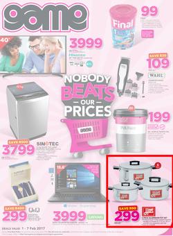 Game : Nobody Beats Our Prices (1 Feb - 7 Feb 2017), page 1