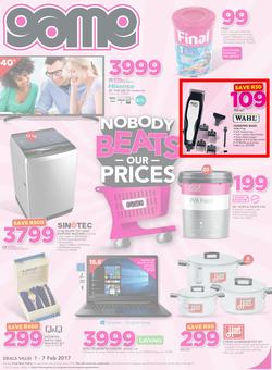 Game : Nobody Beats Our Prices (1 Feb - 7 Feb 2017), page 1