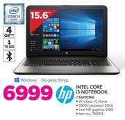 HP Intel Core i3 Notebook 15AY002NI