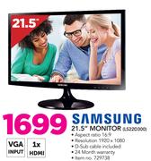 Samsung 21.5" Monitor LS22D300