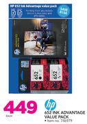 HP 652 Ink Advantage Value Pack-Each