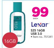 Lexar S25 16GB USB 3.0