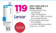 Lexar M20 16GB USB 3.0 Dual Drive