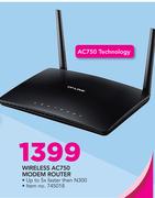 TP-Link Wireless AC750 Modem Router