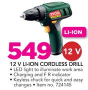 Ryobi 12V Li-Ion Cordless Drill