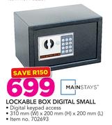 Mainstays Lockable Box Digital Small