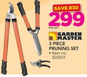 Garden Master 3 Piece Pruning Set-Per Set