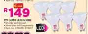 Eurolux 3W GU10 LED Globe-For 6