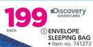Discovery Adventures Envelope Sleeping Bag-Each