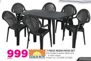 Gold Sun 7 Piece Resin Patio Set-Per Set
