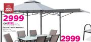Out & About Gazebo With Awning-3 x 3m