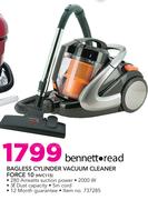 Bennett Read Bagless Cylinder Vacuum Cleaner Force 10 HVC115
