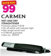 Carmen Wet And Dry Straightener