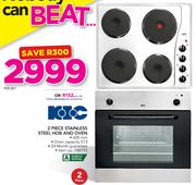 KIC 2 Piece Stainless Steel Hob And Oven-Per Set