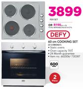 Defy 60Cm Cooking Set S S DBO461