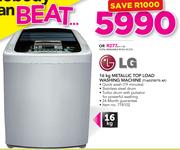 LG 16Kg Metallic Top Load Washing Machine T1603TEFTS AF