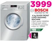 Bosch 6Kg Silver Front Load Washing Machine
