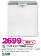 Defy 195Ltr White Chest Freezer DMF470