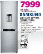 Samsung 360Ltr Silver Bottom Freezer Fridge RB29HWR3DSAU