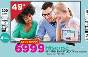 Hisense 49" FHD Smart LED TV 49K3110PW