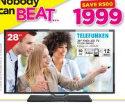 Telefunken 28" FHD LED TV TLEDE-28FHD