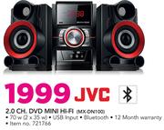 JVC 2.0 Channel DVD Mini Hi-Fi MX-DN100