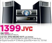 JVC 2.0 Channel DVD Micro Hi-Fi UX-DN500
