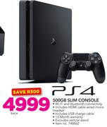 PS4 500GB Slim Console