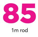 Decorland 25mm Aluminium Curtain Rod Black 1m Rod