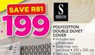 Sheraton Polycotton Double Duvet Cover