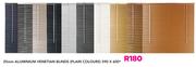 Decorland 25mm Aluminium Venetian Blinds Plain Colours 590x600mm