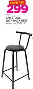 Bar Stool With Back Rest
