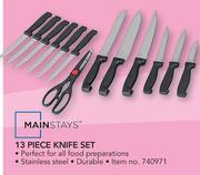 Mainstays 13 Piece Knife Set-Per Set