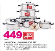 Hart 10 Piece Aluminium Pot Set-Per Set