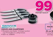 Shogun Knives And Sharpener