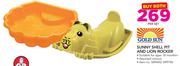 Gold Sun Sunny Sheel Pit And Lion Rocker-Per Set