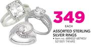 Assorted Sterling Silver Rings-Each