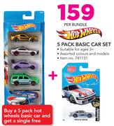 Hot Wheels 5 Pack Basic Car Set-Per Bundle