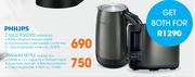 Philips 2 Slice Toaster HD2628.82 + Philips Titanium Kettle HD9322.81