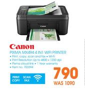 Canon Pixma MX494 4 In 1 WiFi printer