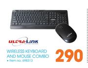 Ultra Link Wireless Keyboard And Mouse Combo