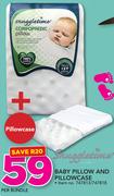 Snuggletime Baby Pillow And Pillowcase-Per Bundle