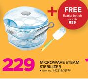 Snookums Microwave Steam Sterilizer Free Bottle Brush