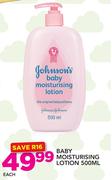 Johnsons Baby Moisturising Lotion-500ml Each