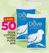 Dove Cotton Wool Puffs-2 x 80g