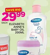 Purity Elizabeth Anne's Baby Oil-200ml