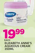 Purity Elizabeth Anne's Aqueous Cream-350ml
