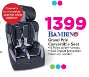 Bambino Grand Prix Convertible Seat
