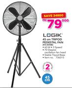 Logik 45cm Tripod Pedestal Fan FD-45MB