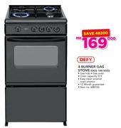 Defy 4 Burner Gas Stove DGS 168 SGG